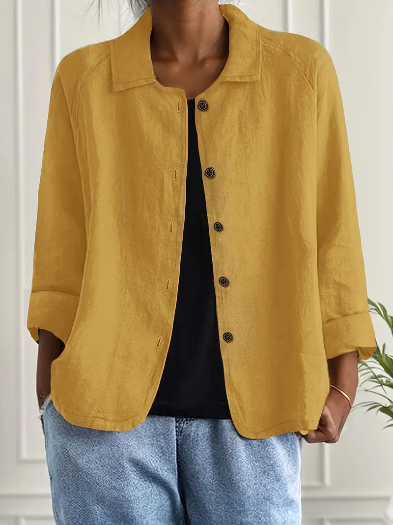 Jarmila Oversized Blazer with Button Front